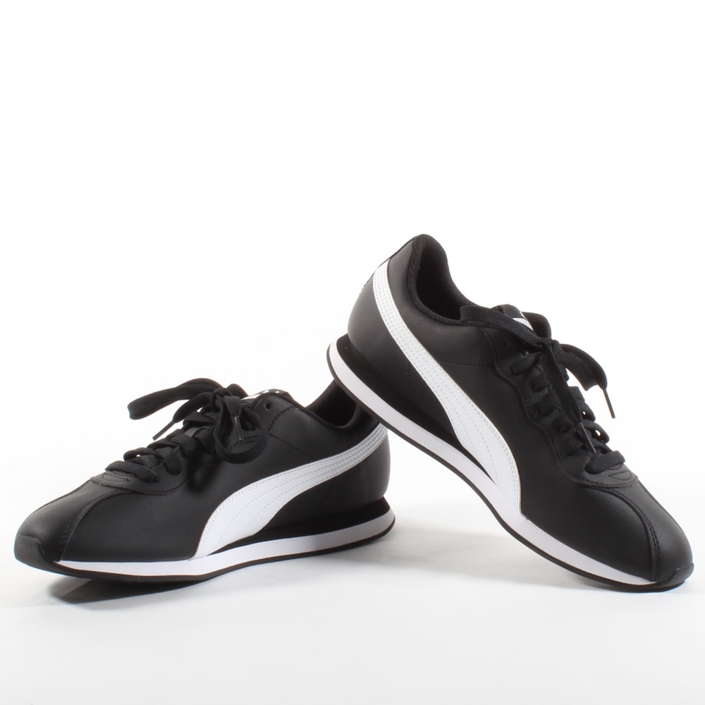 Puma Mens Turin II Shoes Everyday Sneakers BLK NEW - Picture 4 of 8